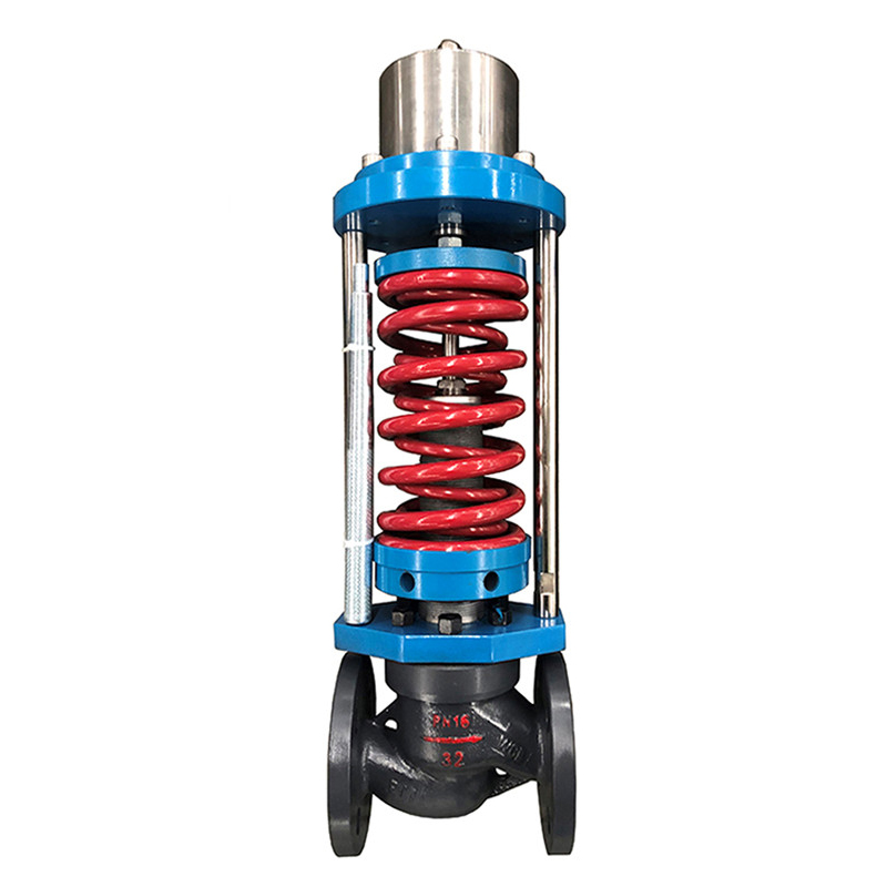 Piston type self operated control valve
