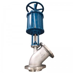 Pneumatic control valve single seat